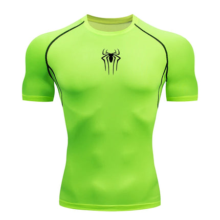 2024 Compression T Shirt Men Short Sleeve Sport Tees Fitness Running Sportsear Men Gym Elastic Quick Dry Jogging T-shirt Tops