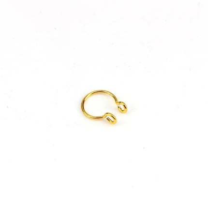 Women Fake Piercing Nose Ring Hoop Septum Piercing Nose Clip Rock HipHoop Stainless Steel Magnet Fashion Body Jewelry Wholesale