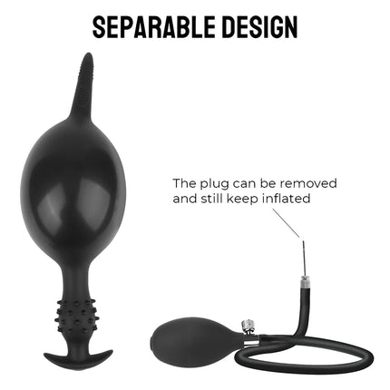 3-16cm Inflatable Anal Plug For Women Vaginal Dilator Butt Expander Men Anus Prostate Massager Dildo Female Masturbator Sex Toys