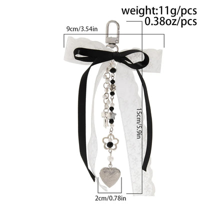 Y2K Phone Charm Bow Heart Star Keychain Pendant Kawaii Key Chain Bag Phone Chain Cute Accessory For Girls Women Jewelry