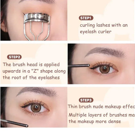 Judydoll Mascara Lash Lengthening Curling Thick Mascara Non-smudg Natural Waterproof Quick Dry Long Lasting Eye Makeup Cosmetics