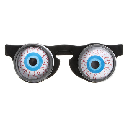 Horror Eyeball Glasses Funny Novelty Spring Attached Dancing Eyes for Adults Kids Halloween Costume Party Favor Prank Gag Gift