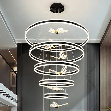 Modern Home Decor Ring LED Lights Pendant Light Lamps for Living Room Chandeliers for Dining Room Hanging Light Indoor Lighting