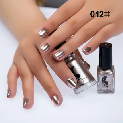 Metal Colour Nail Gel Polish Semi Permanent Mirror Gel Varnish Base Top Coat UV Gel Varnish Soak Off Nails Art Glue Nail Polish