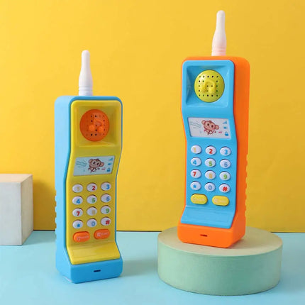 Musical Baby Phone Toys Simulation With Sound Light Mobile Phone Toy Cartoon Cute Enlightenment Kids Learning Cellphone