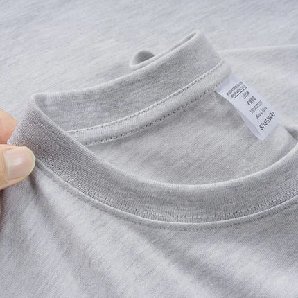 600G Heavy Cotton Short-sleeved T-shirt Men's and Women's Summer Loose Casual Trend Versatile Round Neck Half-sleeved Clothes