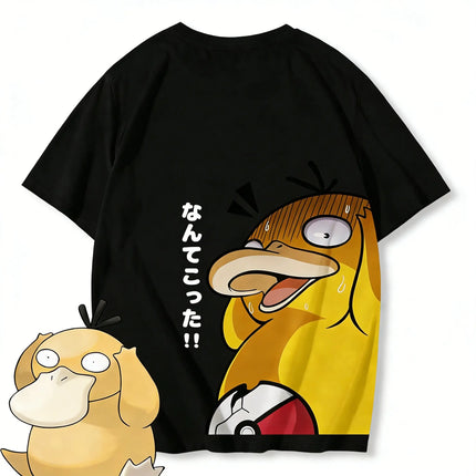 Pokemon Psyduck Anime T Shirt Men Women Casual Cotton Short Sleeve Tee Summer Y2k Streetwear Graphic Print 2026 New Cartoon Top