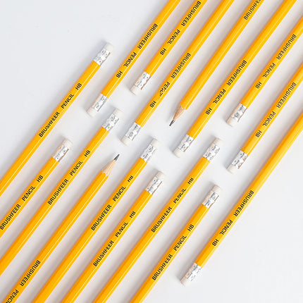 Yellow Wooden HB Pencils with Erasers for School Office Art Drawing  Bulk Pack of 100/50/30/20/10 Pcs for All Your Writing Needs