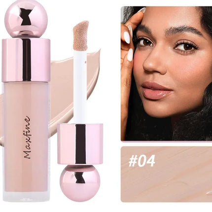 Cream Concealer Full Coverage Foundation Cream For Dark Skin Oil-Control Korean Moisturizing Foundation Lasting Base Makeup
