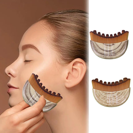 【Peace】Portable Lymphatic Contour Face Brush Multi-function Chin Reduce Puffiness Drainage Face Brushs Facial Sculpting Tool