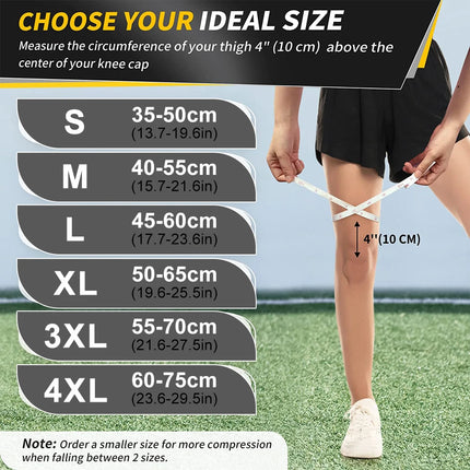 2pcs Plus Size Knee Pads Compression Knee Support for Obese Men Women Heavy-Duty Anti-slip Arthritis Relief Fitness Knee Cover