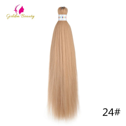 26"Corlorful Selling Jumbo Easy Braiding Hair Ombre Rainbow Braiding Cosplay Hair Synthetic Pre Stretched Hair Braids wigs