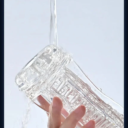 Male Masturbator Cup  Pussy Transparent Vagina Adult Goods Endurance Exercise Vacuum Pocket Sex Toy for Men Adult Suppli Pussy