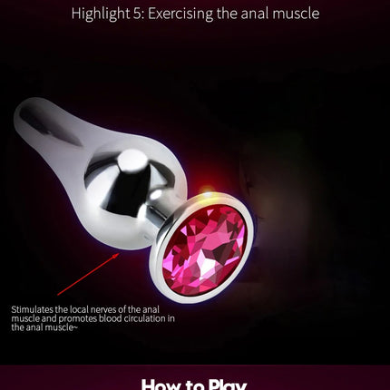 Mini Sexy Metal Wear Outside Stainless Steel Anal Plug Dilator Adult Couple Masturbator Alternative Butt Plug For Men Women Gay