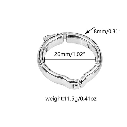 1Pcs, Adjustable metal penile ring, penile exercise correction, glans restraint, male sex toys
