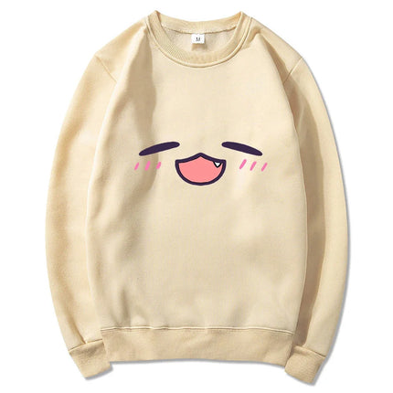 Tako Takodachi Face Hoodie Anime Hololive Hoodies Winter Women Spring/Autumn Tops Unisex Sweatshirt Vintage Harajuku Sudaderas