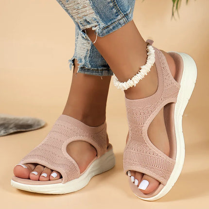 Toe open spot 2025 fish mouth casual fashion sandals low-heeled women