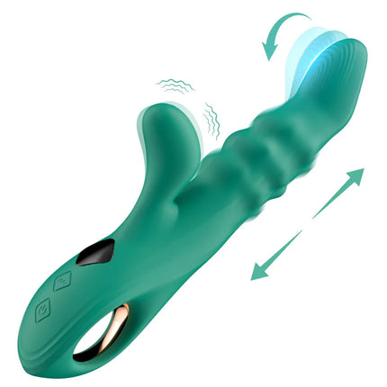 Thrusting Swing Finger Vibrator Female Telescopic Vibrating Clitoris Stimulator G Spot Massager Adult Goods Sex Toys for Women
