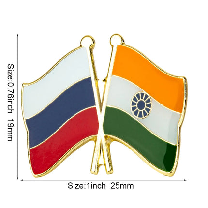 Russia Flag Laple Pin Badge Brooch