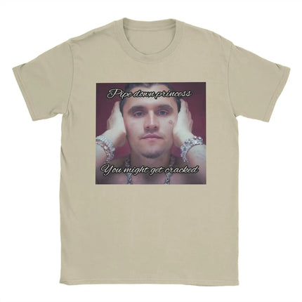 2026 Men_Women Charlie Kirk Face Rapper Meme Printed Retro Cotton T-shirt Street Fashion Casual Short Sleeve Round Neck T-shirt