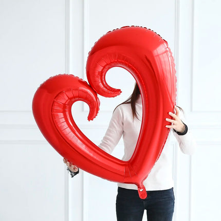 Lipstick Balloon Large Lip Heart Foil Balloons for Spa Makeup Girl's Party Decors Bridal Shower Wedding Valentine's Day Supplies