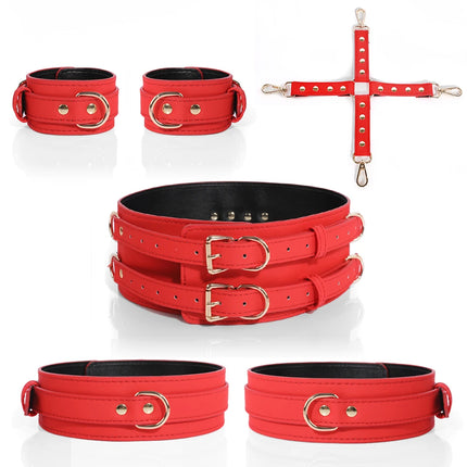 BDSM Bondage Wrist Leg Waist Restraints with Hogtie Kinky Bondage Gear SM Harness for Couples Sex Role Play Games Fetish Toys