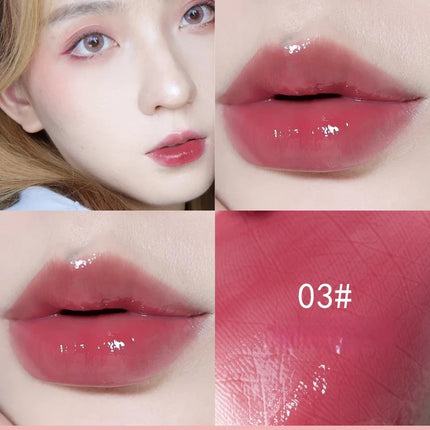 Water Light Lip Gloss Waterproof Lasting Crystal Glossy Lip Glaze Mirror Nude Liquid Lipstick Women Lips Makeup Cosmetics Tools
