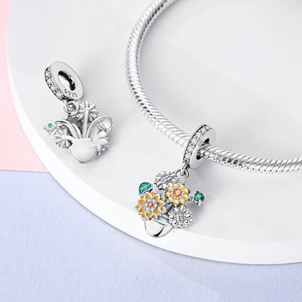 2025 New Charm 925 Sterling Silver Glow Firefly Travel Airplane Cat Paw Dragon Bead Fit Bracelet Bangle Necklace DIY Jewelry