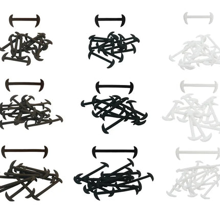 3 Colors 12Pcs/set Lazy No Tie Shoelaces for Men Women Leather Shoes Elastic Silicone Shoe lace Suitable High Quality