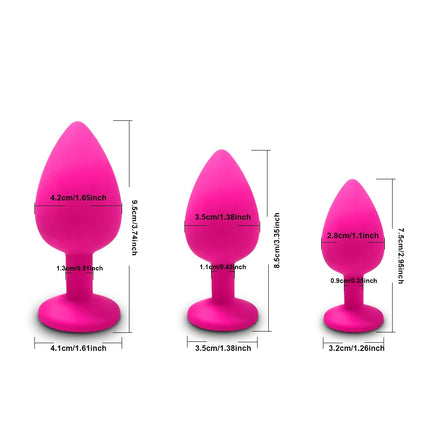 S/M/L Anal Plug Butt Vibrator Women/Men Soft Silicone Detachable Erotic Bullet Anal plug Bullet Gay Sex Toys for Adults Sex toy