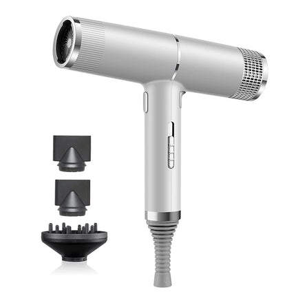 2025 Professional High-Power Ionic Portable Hair Dryer Blue Light Fast Drying New Concept for Hotels Metal Material Hot Sale