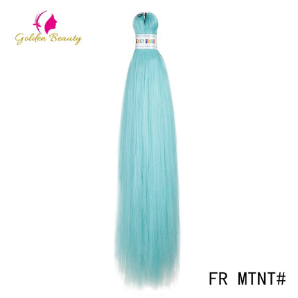 26"Corlorful Selling Jumbo Easy Braiding Hair Ombre Rainbow Braiding Cosplay Hair Synthetic Pre Stretched Hair Braids wigs