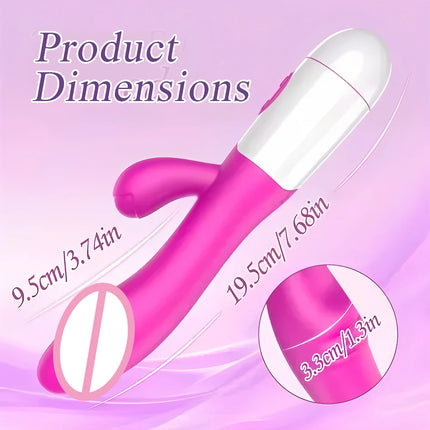 Rabbit Vibrator Dildo Powerful Dual Vibration G Spot Clitoris Stimulation Masturbators Vaginal Massager Adult For Women Sex Toys