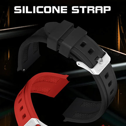 Men Sports Digital Wrist Watches For Male Clock Dual Display Man Tonneau Watches Chronograph Luminous Silicone Band Dropship