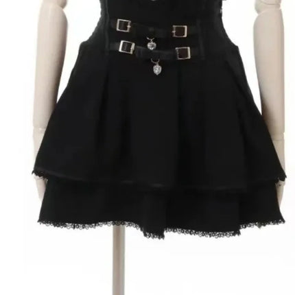Japanese Gothic Lolita Style Shirts Women Vintage Sweet Y2k Lace Ruffles Short Sleeve Plaid Blouse Girls Casual Tops