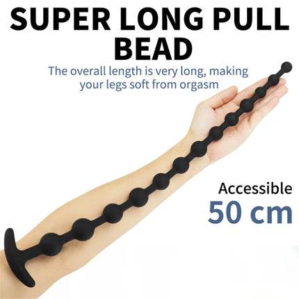 Soft Silicone Anal Plug Dildo Prostate Massage Long Butt Plug Vaginal Expansion Anus Dilator Masturbator Sex Toys For Women Men