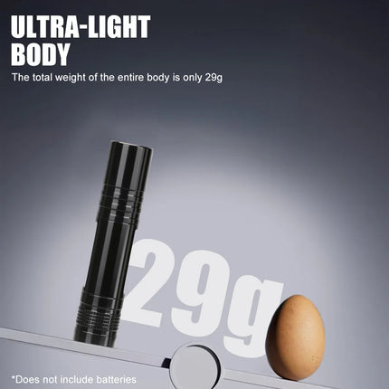 395nm UV Pen FLaslight,Blacklight Flashlight w/ Clip Portable Detector for Hotel/Pet Urine/Bed Bugs/Camping(AAA Battery Powered)