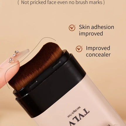 TVLV eraser foundation make-up stick 20g,with brush to brighten skin liquid foundation,non-marking,long-lasting makeup concealer