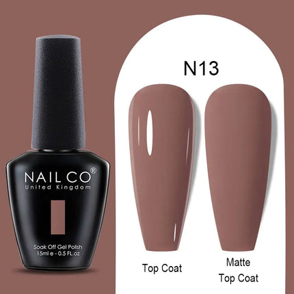 NAILCO Winter Series Color Gel Nail Polish 15ML Semi Permanent Soak Off Gel Varnishes Super Texture Gorgeous Nail Manicure Art