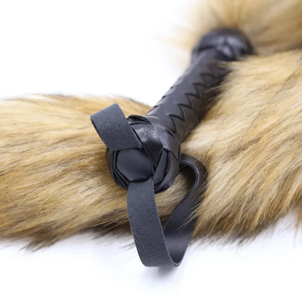 Sexy Fox Tail Whip Erotic Leather Whip Couple Flirting Spanking Fetish BDSM Bondage Slave Role Play Adult Games Sex Toys