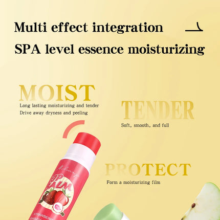 12 piece moisturizing lipstick set, alcohol free, lip care in autumn and winter, suitable for all skin types, fruit lipstick