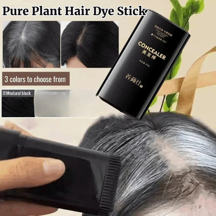 YP1205 Instant Black Covera Waterproof and Sweatproof Hair Dye Stick Disposable White Hair Coloring Comb  Hairline Root Conceale