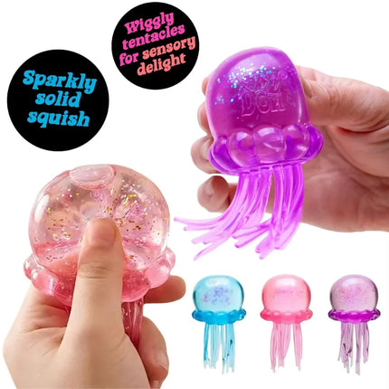 NeeDoh Squish Toy Soft Jelly Squeeze Sensory Fidget Toy Stress Relief Slow Rising Squishy Stress Ball Stretchy Desk Travel Gift