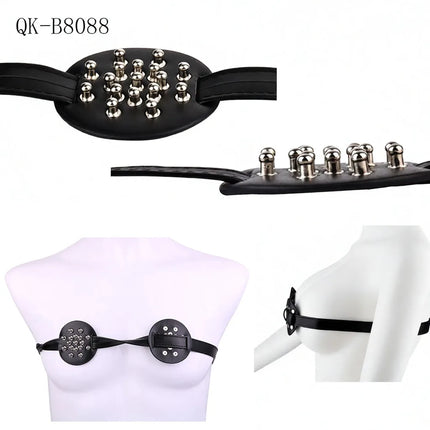 QKKQ Woman Breast Binder Nipple Stimulate Straps Nipples Cover BDSM Bra Harness Chest Bondage Sex Toys For Women Men Sexy Adult