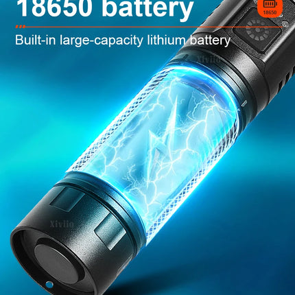 1000000LM Ultra Powerful Handheld Flashlight High Power Rechargeable Torch Long range 3000M Flash Lights Outdoor Camping Lantern