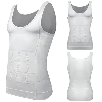 Men Slimming Body Shaper Chest Compression Shirts Tummy Control Shapewear Abdomen Slimming Vest Waist Trainer Corset Tank Top
