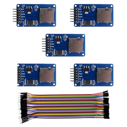 Micro SD Card Module TF Card Reader Writer Sensor + 40P Male To Female Dupont Cable for Arduino Mega2560 Nano ESP32