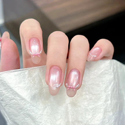 10ml Pink Glass Bead Cat Magnetic Gel Nail Polish Semi Permanent UV LED Gel Varnish Soak Off Nail Art Decorations Nail Supplies