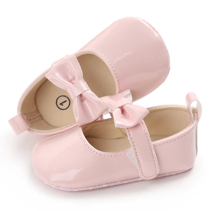 Spring and Autumn Fashion Baby Shoes Bow Soft Bottom Anti slip Sneaker Baby Versatile Princess Shoes