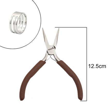 Mini Precision Pliers for Jewelry Making & Watch Repair - Ultra Fine Tip Craft Pliers with Spring Handle Ideal for Detailed DIY